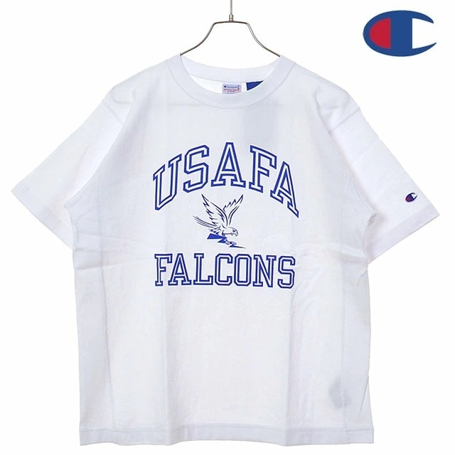 メール便 リバースウィーブ ショートスリーブ Tシャツ [C3-B304] メンズ アメカジ トップス 半袖 リラックスフィット ホワイトＸブルー　 正規取扱店