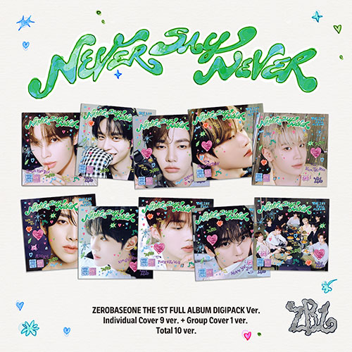 [特典公式フォトカード10種追加贈呈] ゼロベースワン10種セット ZEROBASEONE THE 1ST FULL ALBUM [NEVER SAY NEVER] / DIGIPACK Ver