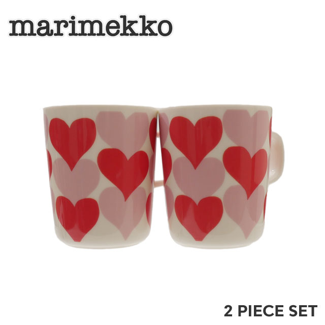 マリメッコ Marimekko Sydamet シュダメット マグカップ ペア 2個