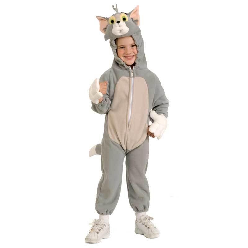 コスプレ 仮装 トム 子供用 M 【 コスプレ 衣装 ハロウィン 仮装 コスチューム 子供 アニメ キッズ トムとジェリー グッズ アニメキャラ こども 猫 ネコ 男の子 キャラクター パーティーグッ