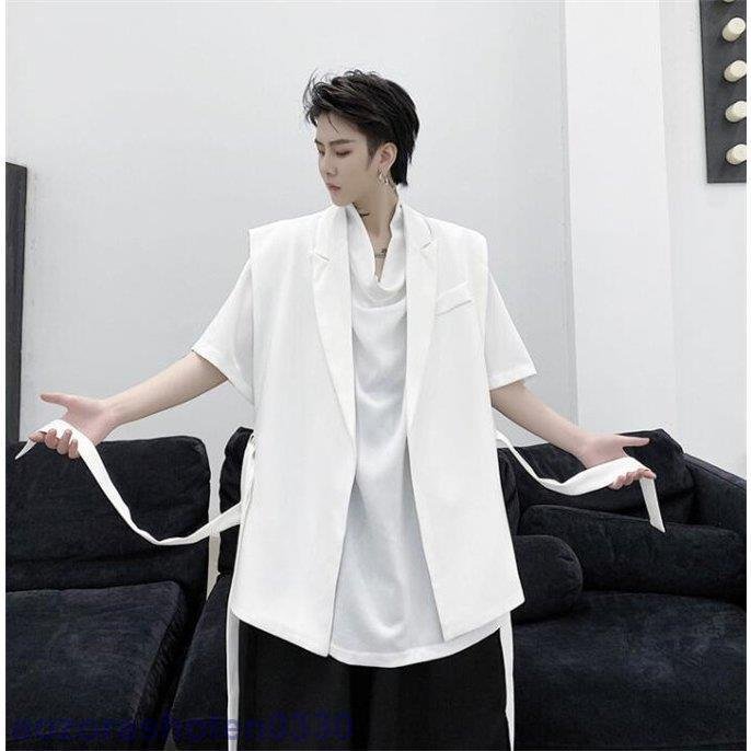 ベスト メンズ ジレベスト 夏 ホスト サマージャケット ノースリーブ 個性的