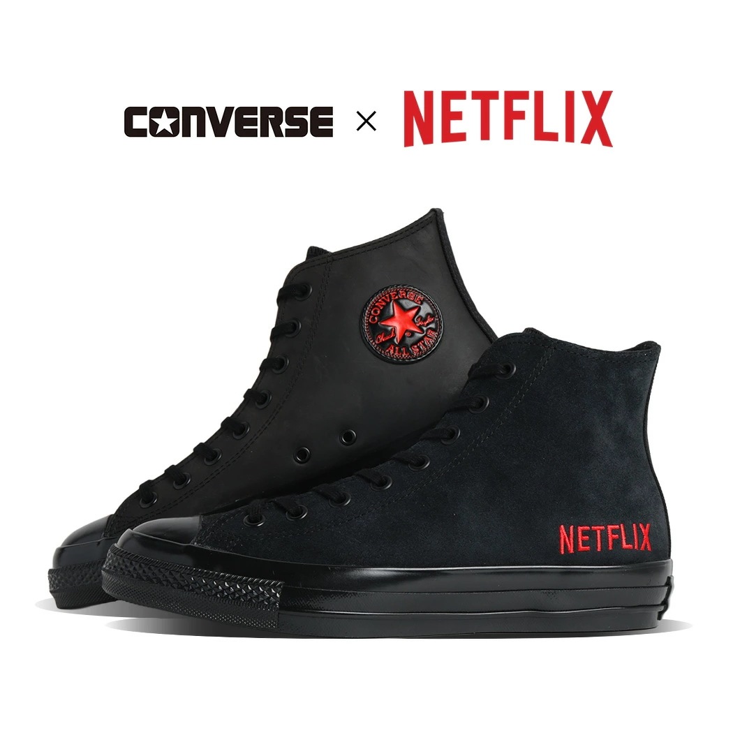 CONVERSE コンバース オールスター エイジド HI / ネットフリックス ALL STAR AGED HI / NETFLIX BLACK スニーカー ( コラボ ネトフリ メンズ 31317