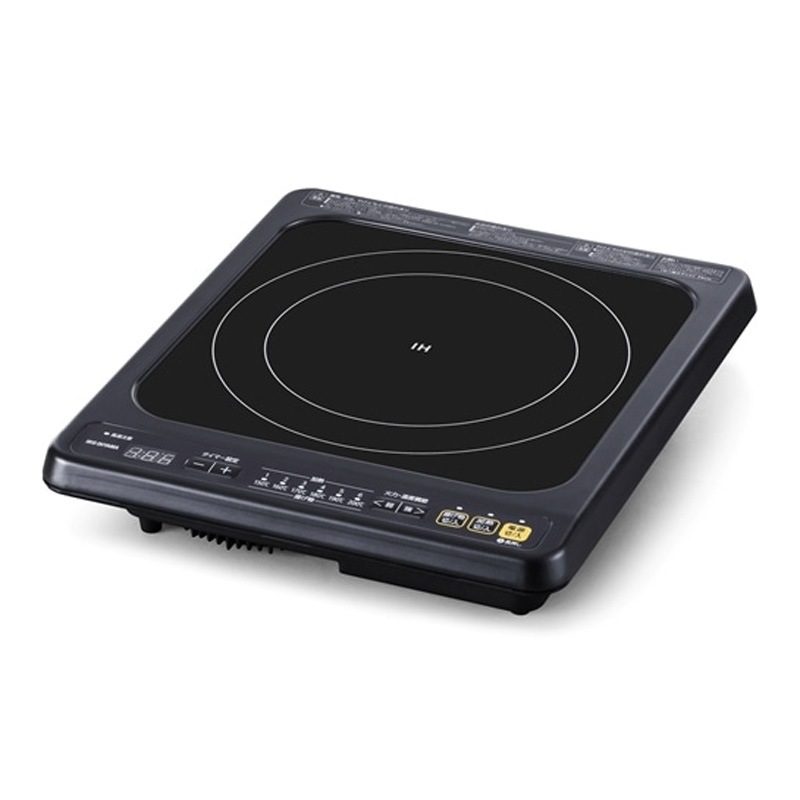 アイリスオーヤマ IRIS OHYAMA 1口 ビルトイン IHクッキングヒーター デザインタイプ ブラック IHC-B113-B