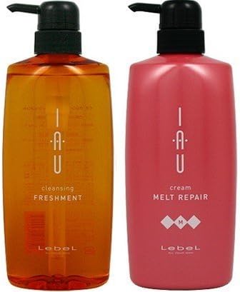 ルベル IAU イオ クレンジング フレッシュメント シャンプー 600ml＆イオ クリーム メルトリペア トリートメント600ml