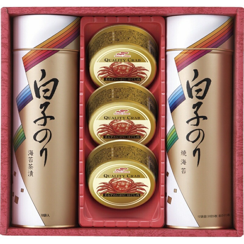 （ギフト）白子のり 海苔/かに缶詰合せ C-A 5,430円