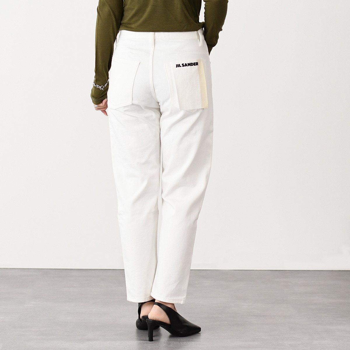 ボトムス デニム ズボン ツイスト デニムパンツ J04KA0105 J46544 レディース ホワイト シンプル カジュアル 人気 おすすめ ギフト