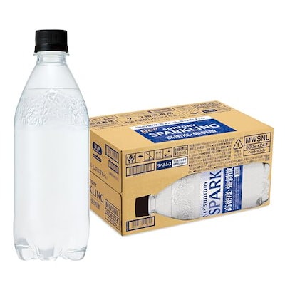 他サイト： Suntory サントリー 天然水 SPARKLING スパークリング ラベルレス 500ml×24本 [炭酸水]の商品画像