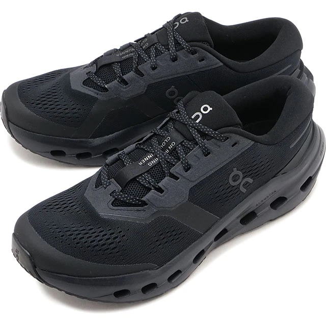 スニーカー メンズ クラウドランナー 3 [3MG10071043] 軽量 ランニングシューズ オフィス ジム アーバン BLACK/Black 正規取扱店