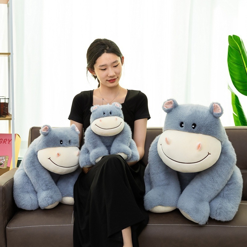カバの装飾品を伴うかわいい愚かなぬいぐるみ卸売睡眠枕友人への誕生日プレゼント 5,321円