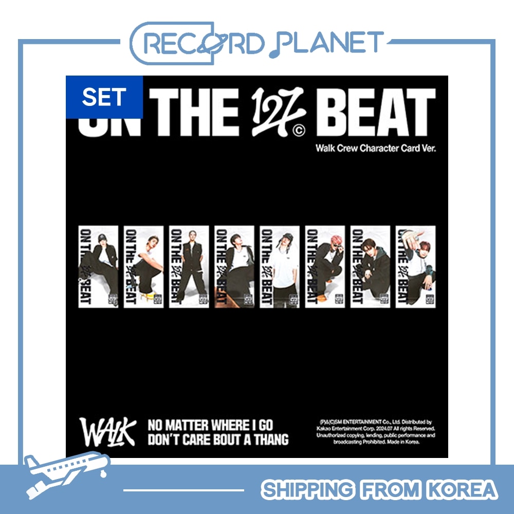 Walk Crew Character Card Ver. 8種セット NCT127 正規6集アルバム WALK 韓国チャート反映