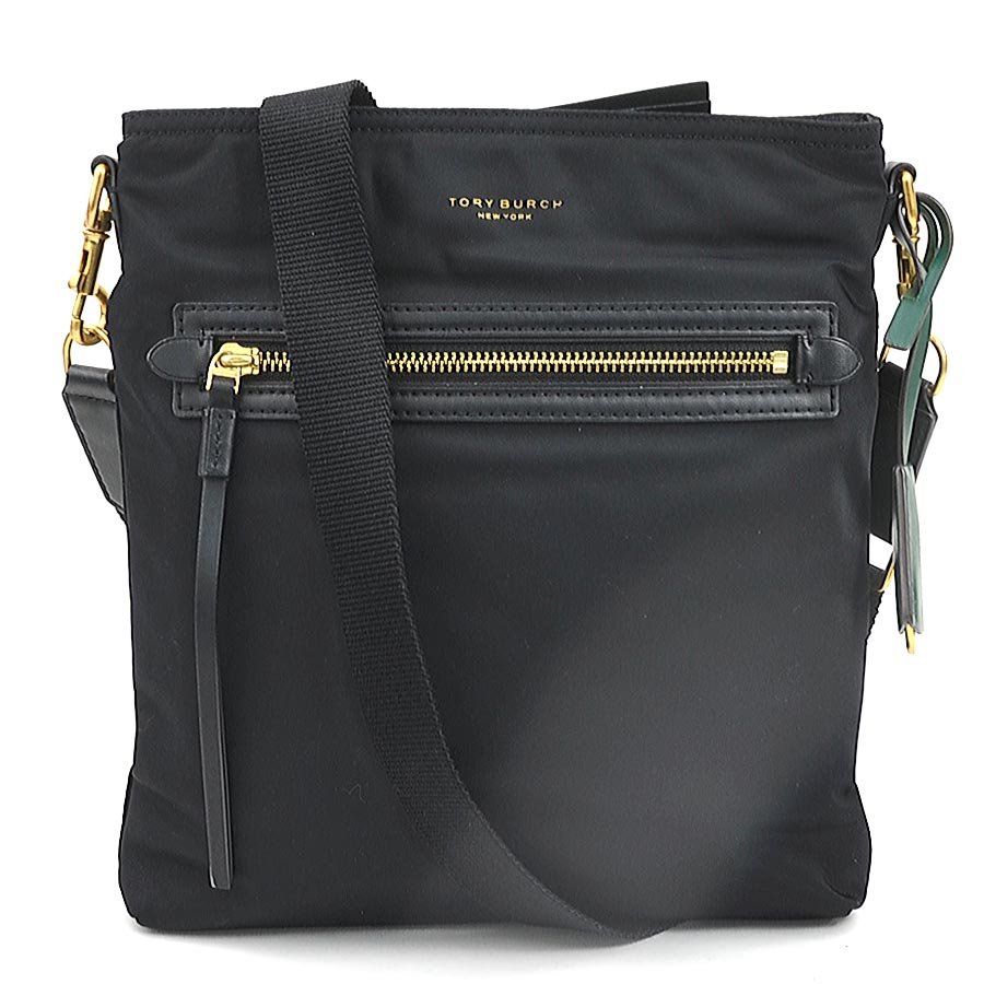 トリーバーチ Tory Burch ショルダーバッグ ナイロン ブラック レディース r10921a