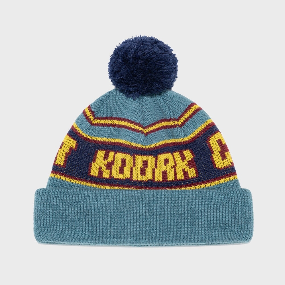 コダックアパレル カラーリスト ジャカード ボンボン ビーニー GREEN