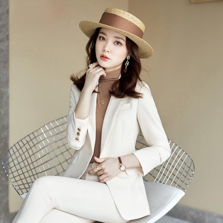 レディーススーツ上下スーツ　ズボンジャケット 2点セット OL通 勤 面接 ビ ジネス　su299 5,959円