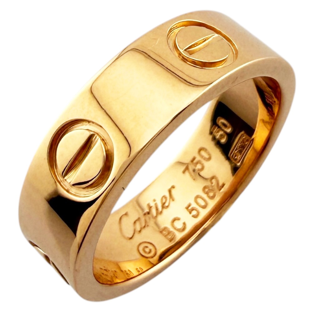 カルティエ ラブ リング 指輪 10号 18金 K18ピンクゴールド CARTIER 中古 美品