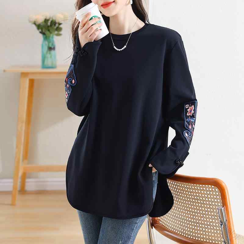 春 コーデ レディース ファッション 婦人服 ラウンドネック 長袖 Tシャツ ミドル丈 トップス ドロップ ショルダー シンプル きれいめ ナチュラル 上品 カジュアル オシャレ カワイイ ボトムス