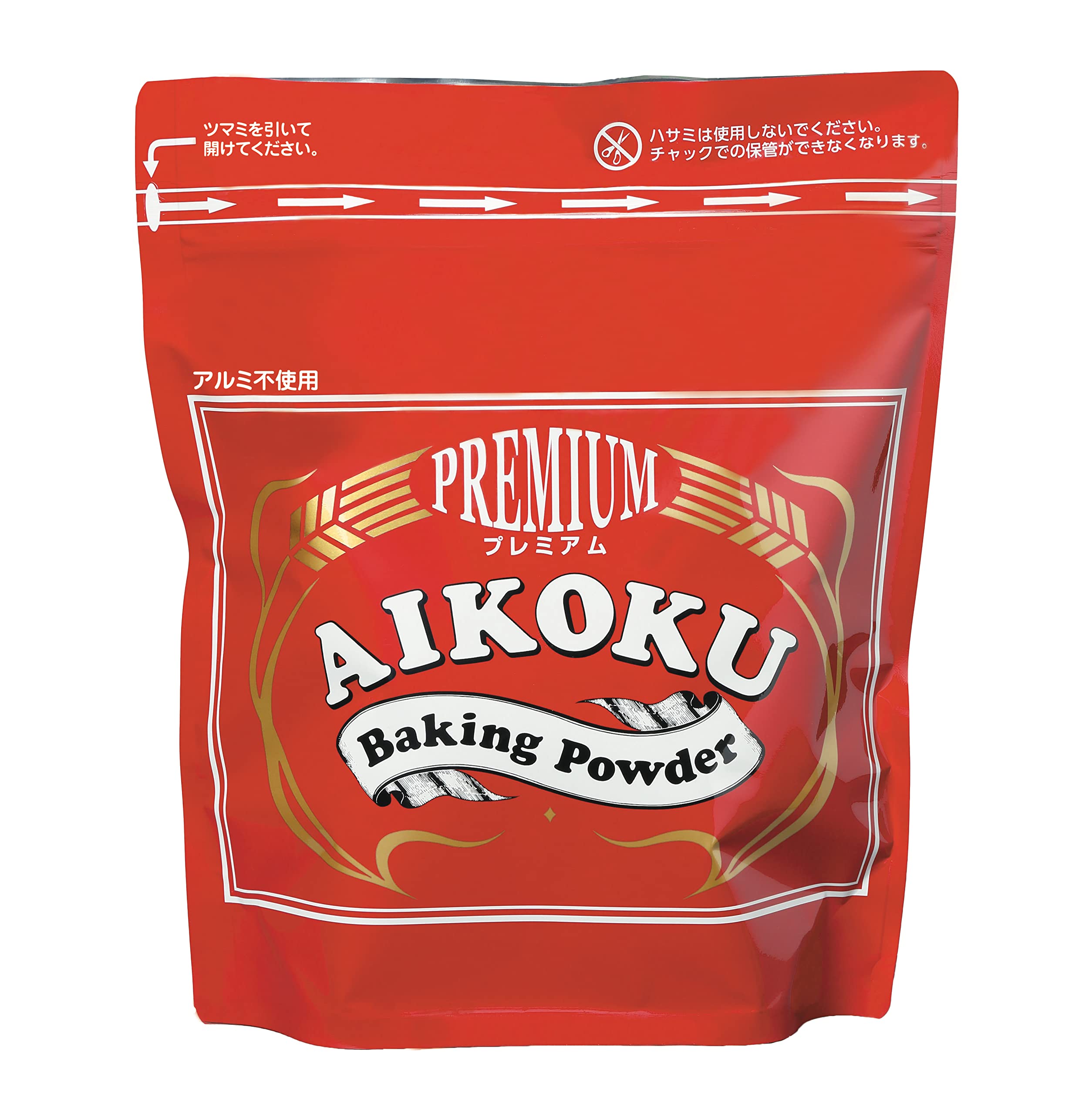 愛国　ベーキングパウダー 赤　2kg　 プレミアム（アルミ・ミョウバン不使用）推奨品