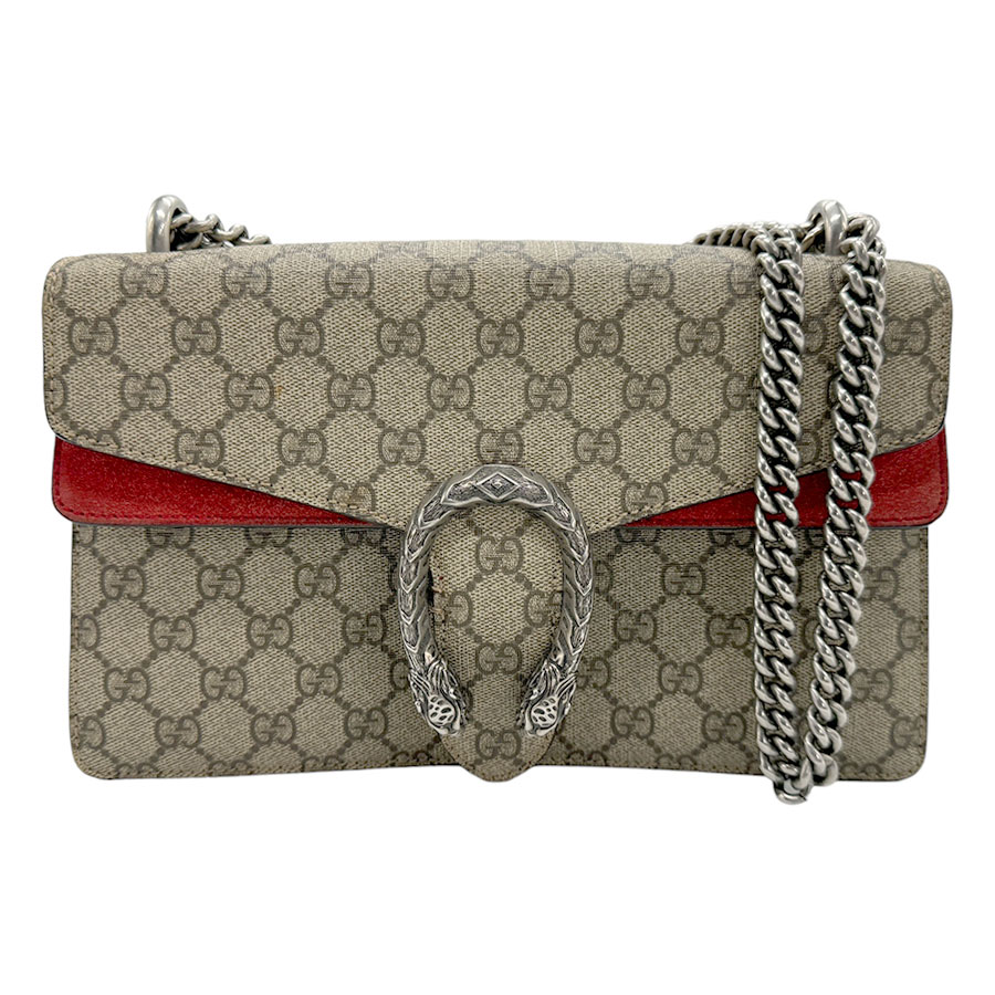 グッチ GUCCI ショルダーバッグ ディオニュソス GGスプリームキャンバス ブラウン×レッド レディース 400249 z1776