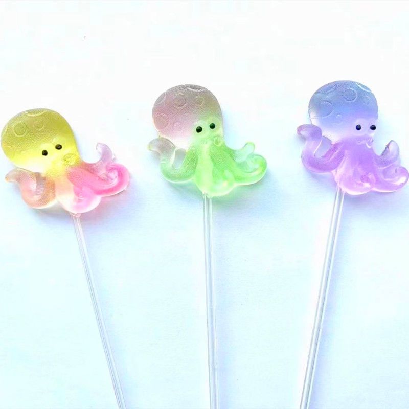 無糖ロングスティックロリポップ漫画り形子供のバレンタインデークリスマスギフトキャンディー