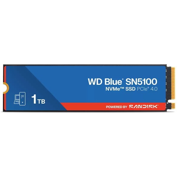 WDS100T5B0E WD Blue SN5100 NVMe 内蔵ストレージ (SSD M.2 1TB)
