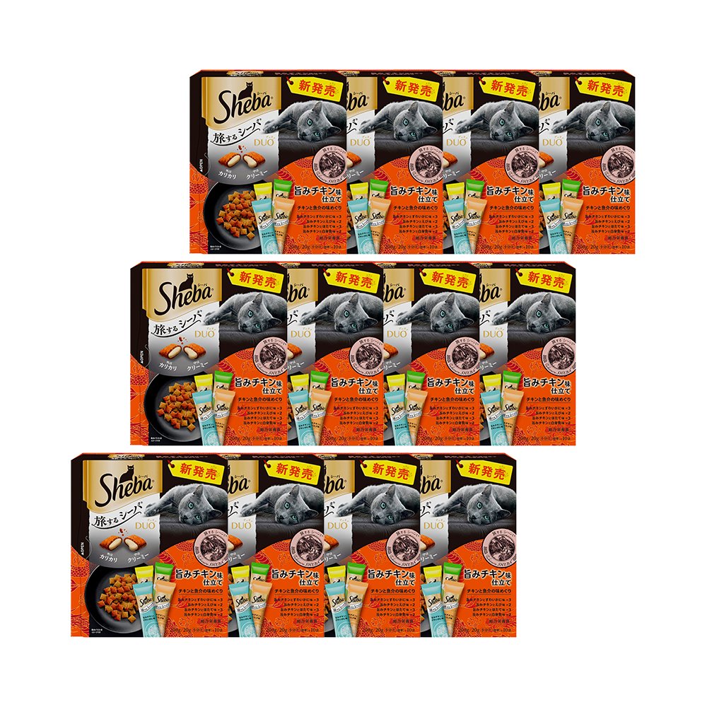 キャットフード デュオ 旨みチキン味仕立て チキンと魚介の味めぐり 200g(20gX10袋)X12個 お一人様1点限り CRC35―15―76―20―00