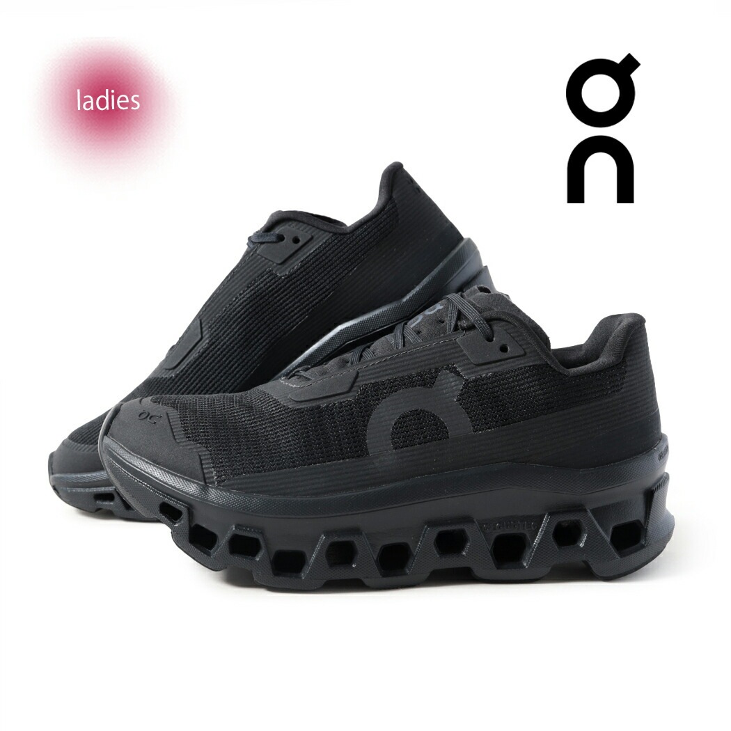 On オン クラウド モンスター ヴォイド スニーカー Cloudmonster Void BLACK ( ブラック 黒 レディース 3WF10491043 )