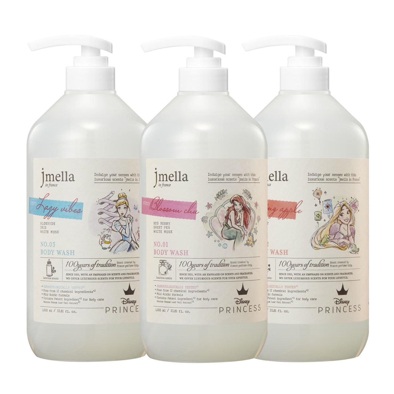 ディズニープリンセス パフューム ボディウォッシュ 大容量 1000ml 3個選択