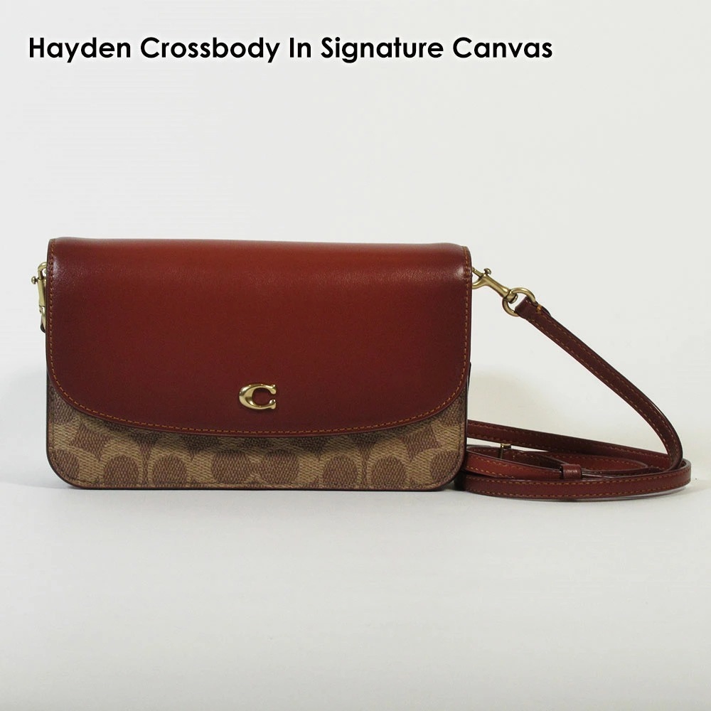 C5362 B4NQ4 Hayden Crossbody In Signature Canvas ヘイデン クロスボディ クラッチ ショルダー バッグ 斜め掛け ミニバッグ