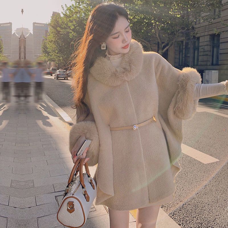 ショール マント レディース 秋冬 ウールコート 着痩せ アウター おしゃれ テーラード ジャケット（ベルトを送る） 5,750円