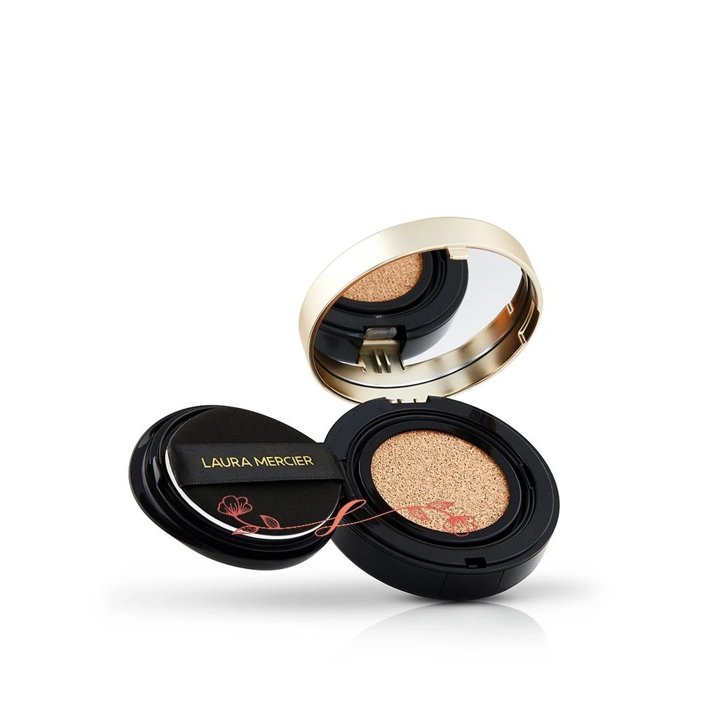 LAURA　 MERCIERフローレス ルミエール ラディアンス パーフェクティング クッション（セット商品）　15g／SPF50PA++++　　正規品