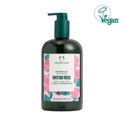 ザボディショップブリティッシュローズシャワージェル750ml（ビーガン）