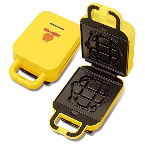 YSN トムとジェリー ワッフルメーカー イエロー 着脱式 ワッフル モッフル クロッフル 電気式 時短 スピード調理 簡単 お菓子作り ホームパーティー イベント 誕生日 ギフト フッ素加工 ト