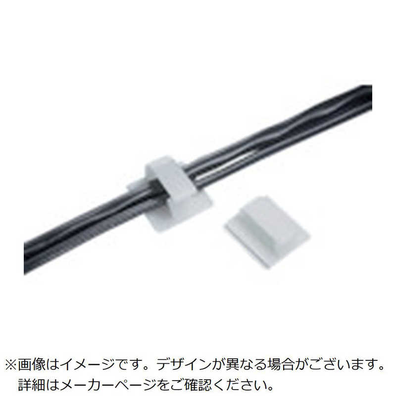 パンドウイット　パンドウイット固定具コードクリップゴム系粘着テープ付きナチュラル50個入 　BEC75AL