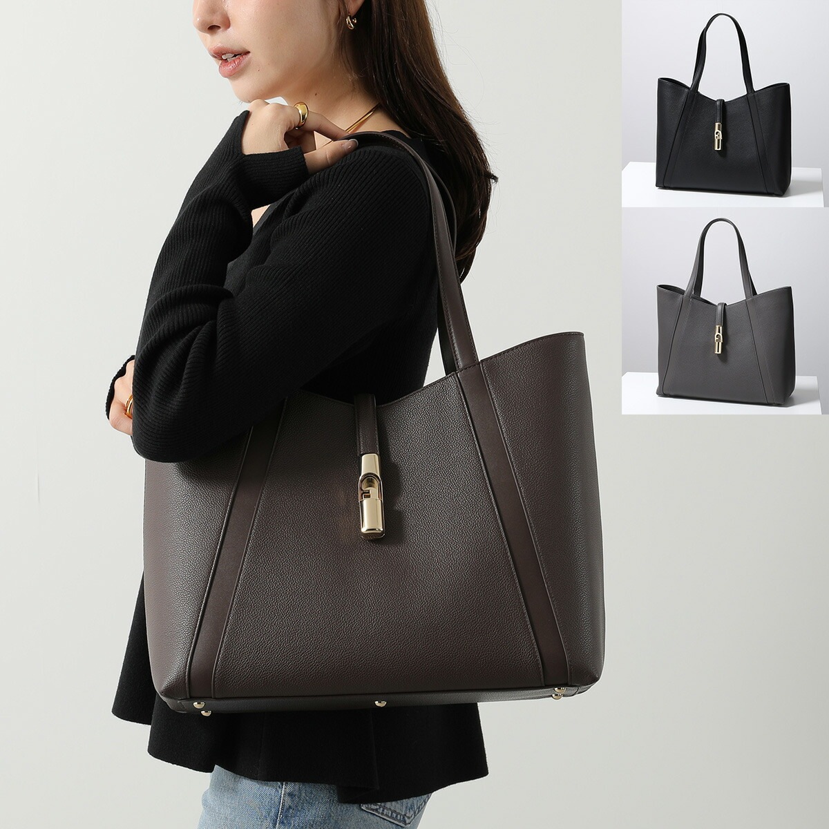 Furla フルラ トートバッグ GOCCIA L HOBO ゴッチャ WB01788 BX3353 レディース レザー 鞄 カラー3色