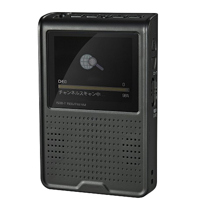 2.8インチ液晶 ポータブル ワンセグ テレビ AM/FM 録画/録音機能搭載 TVR-L39M