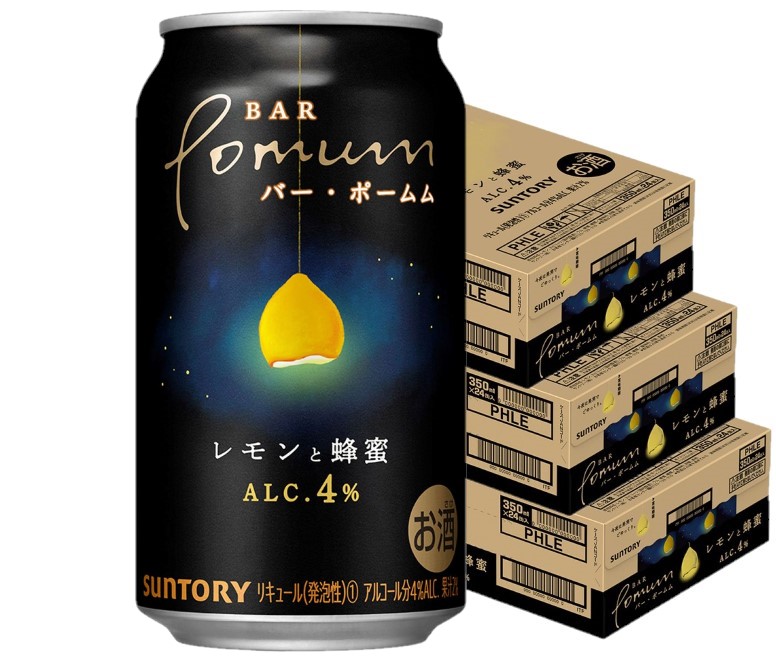 【送料無料】サントリー BAR Pomum バーポームムレモンと蜂蜜 4％ 350ml3ケース/72本【本州(一部地域を除く)は送料無料】