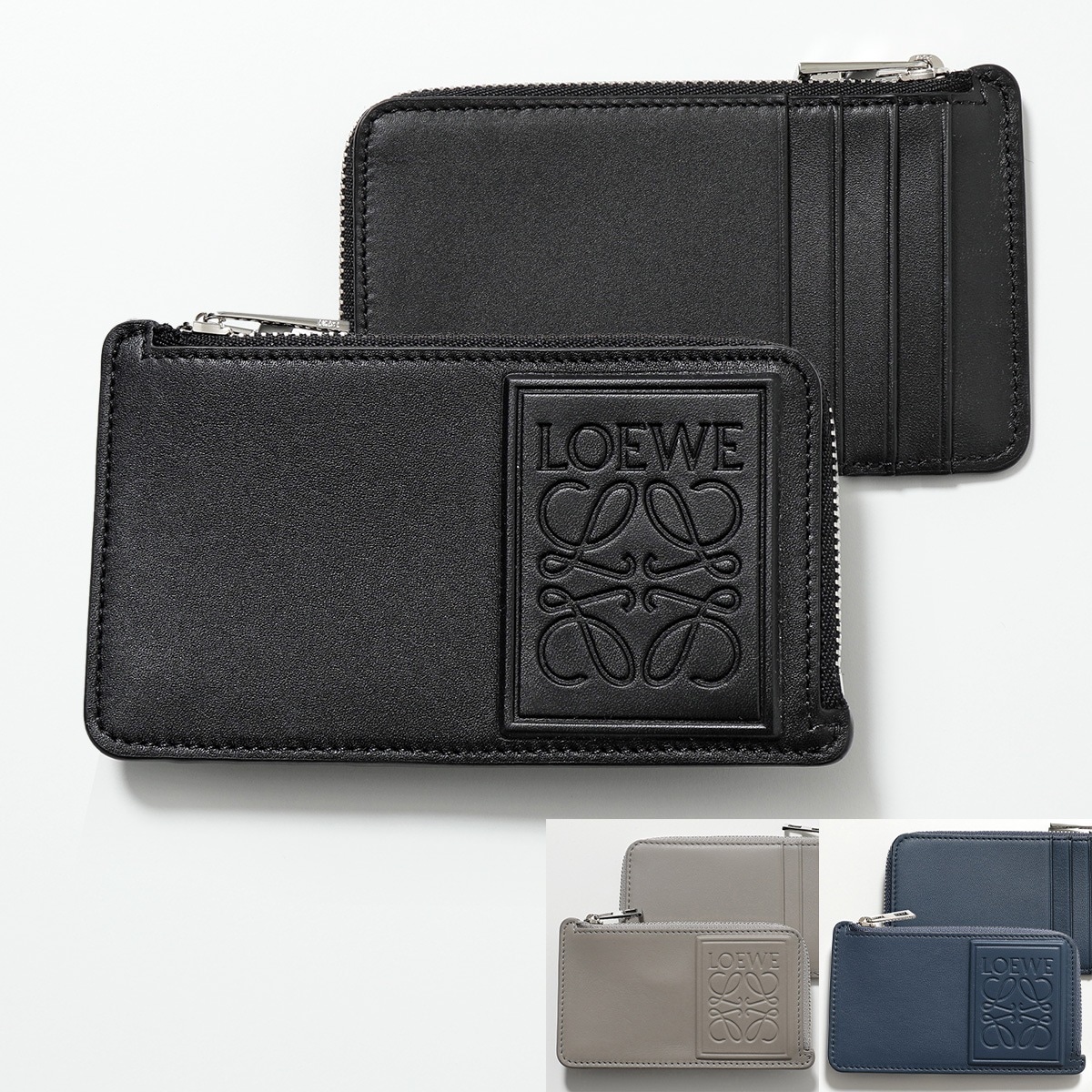 LOEWE ロエベ コインケース カードケース C565Z40X03 C565Z40X05 メンズ サテンカーフ アナグラム レザー フラグメントケース 小銭入れ カラー6色 42,055円