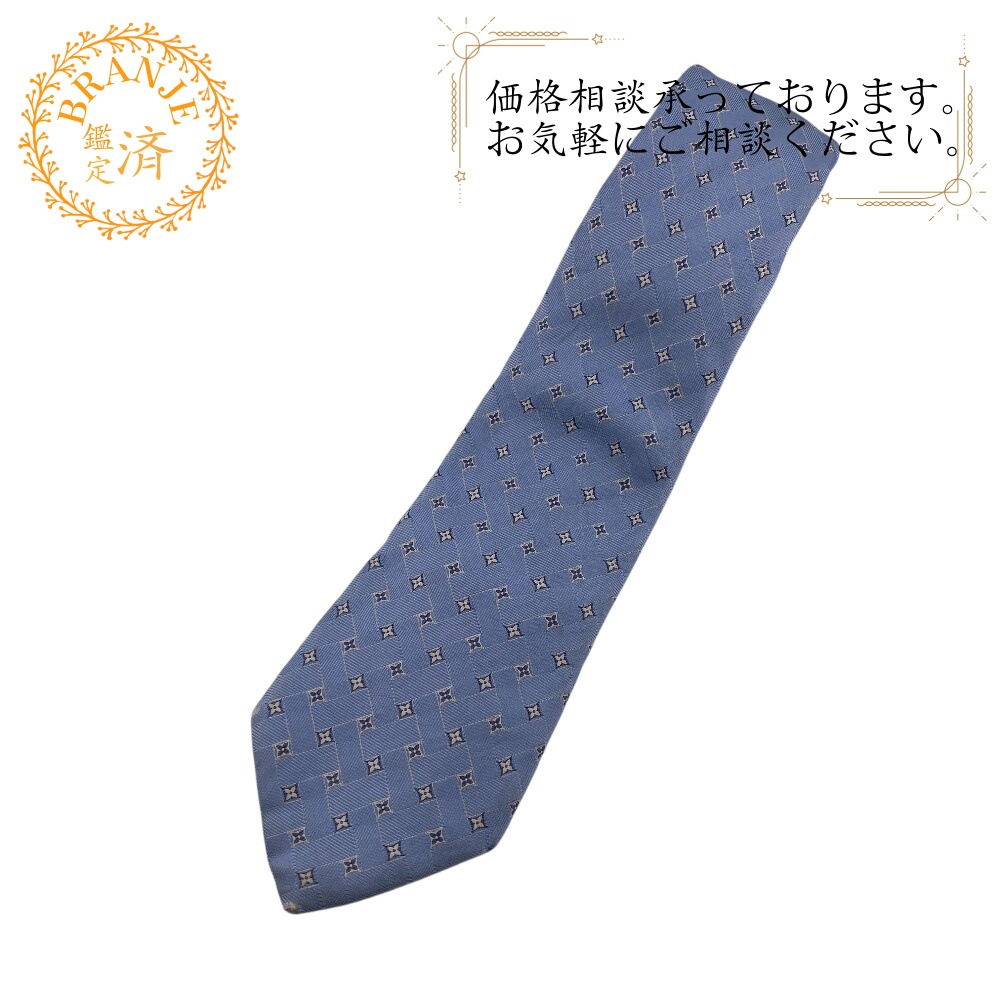 スターブロッサム シルク ネクタイ ブルー ブランド 11,040円