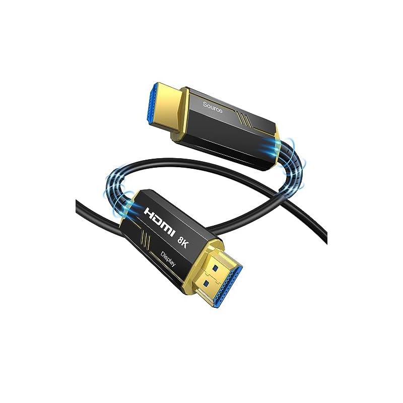 DGHUMEN 8K 4K 光ファイバーHDMI ケーブル 30M 耐久 48Gbps ウルトラハイスピード HDMI 2.1 ケーブル 8K@60Hz 4K@120Hz eARC HDR DTS:X