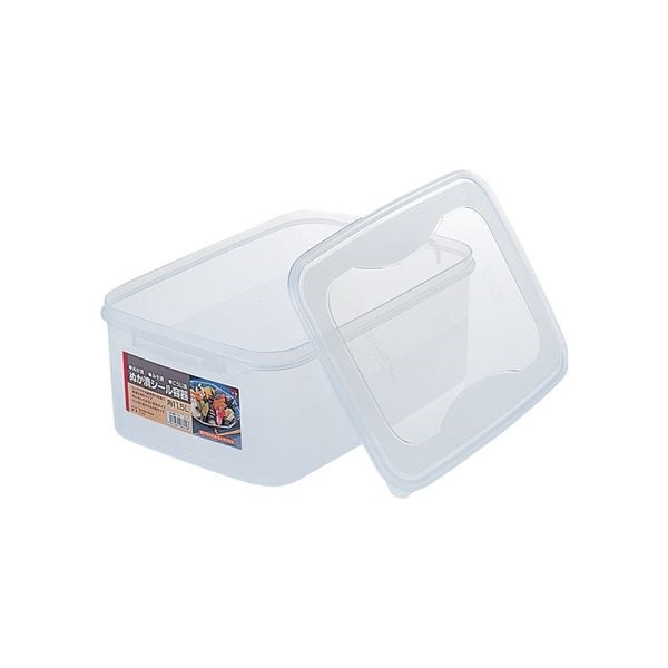 16セット ぬか漬けシール容器/漬物用品 角 11.5L クリア キッチン用品 家庭用品 手づくり