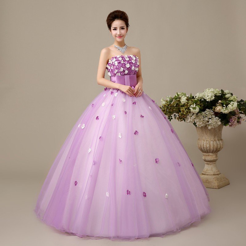 カラードレス ロングドレス 演奏会 コンサート パーティードレス ウェディング 二次会 プリンセス 結婚式 ステージ衣装 大きいサイズ パープル