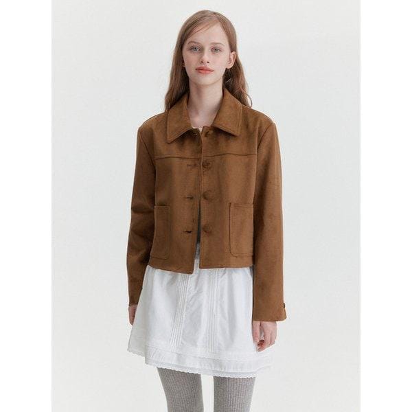 クロップ スエード ジャケット(MAGAJK02MBR)