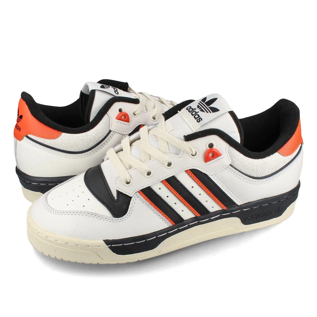 adidas RIVALRY 86 LOW CLOUD WHITE/CORE BLACK/SEMI IMPACT ORANGE
