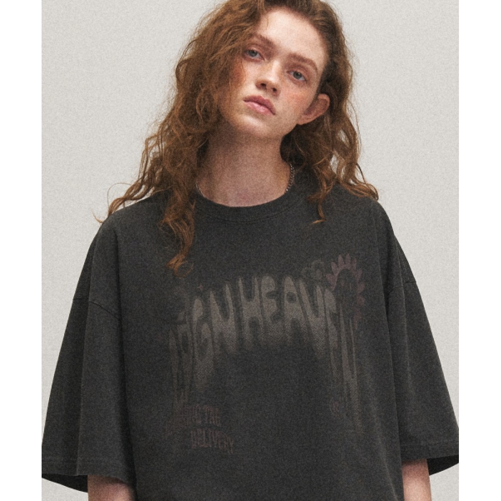 CPGN スタジオヘブンクルーピグメントショートスリーブ T シャツスモークブラック