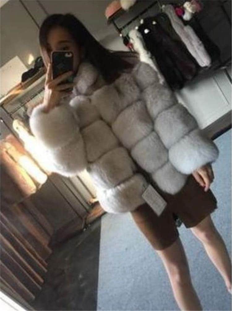 韩版 秋冬物 2021 気質フェイクファー 長袖 スリム ファッション 高級感 暖かい 新品 コートアウターファー毛皮アウター