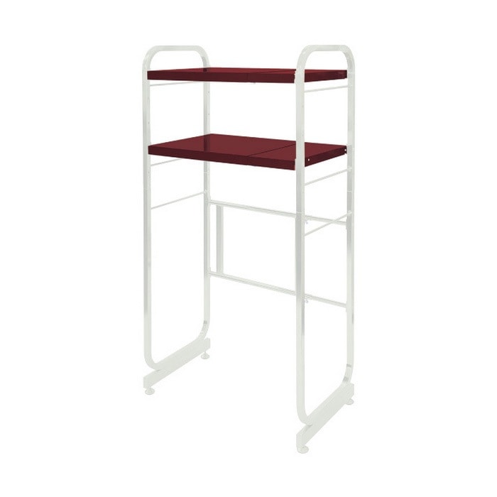 燕三条製 伸縮式 キッチンペールラック 2段 KP-4002WH グランホワイト 収納