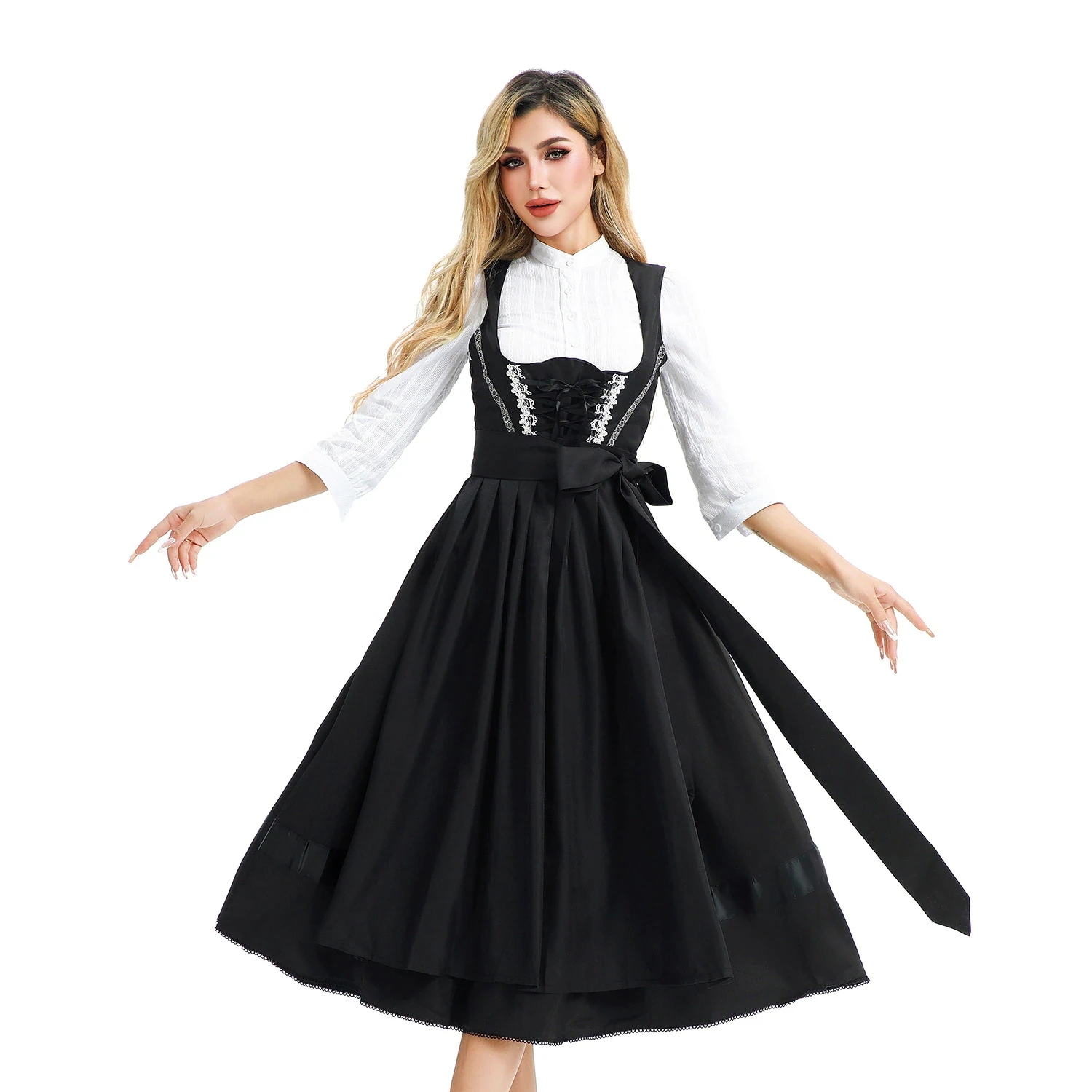 ドイツビールフェスティバル / ミュンヘンカーニバル レディース バイエルン伝統衣装 Dirndl ドレス 演技用