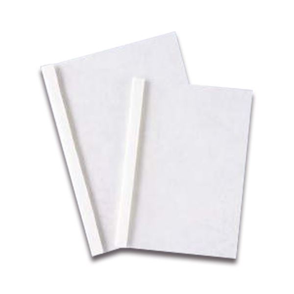 ライオン事務器 製本機用 表紙 片透明エコノミー B5 厚さ6mm 白 1パック（20冊） (×10セット) 29,391円