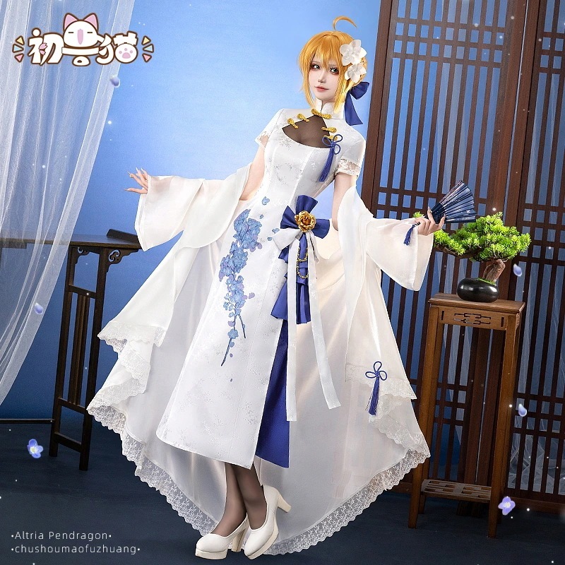 初獣猫fgo圣杯fate Cos服アルトリアsaber服コスプレ4周年女装