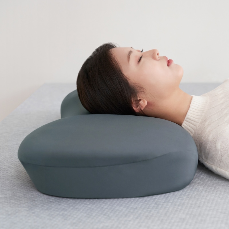 [いびき防止] 高密度 低反発 頚椎枕 姿勢矯正