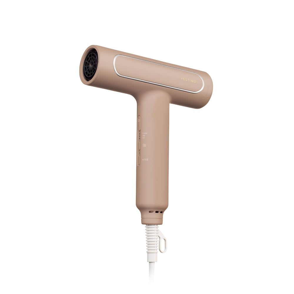 FESTINO(フェスティノ) ツヤモイストドライヤードライヤー (SMHB-029) 大風量 コンパクト 速攻乾燥 ツヤ髪 軽量270g 4モード切り替え マイナスイオン＆遠赤外線